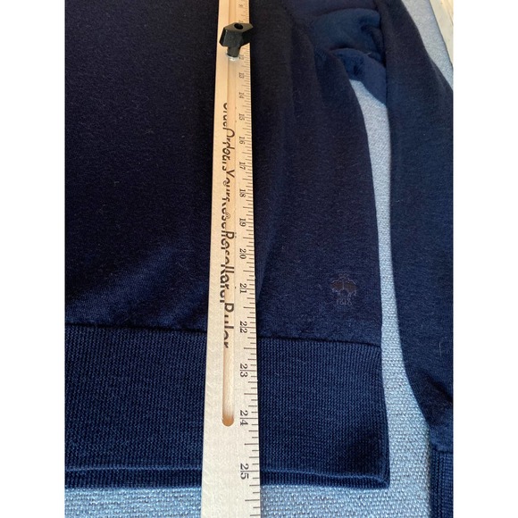 Brooks Brothers Red Fleece mens sweater size XXL v neck blue merino wool long sl - Picture 13 of 13